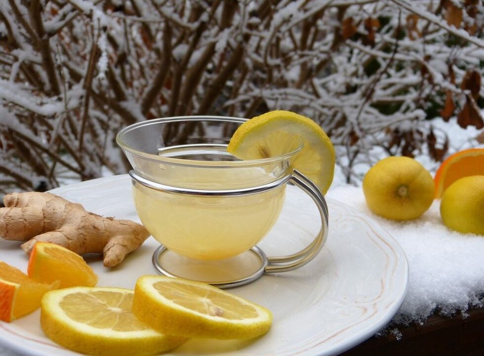 Güç için zencefil bazlı limon çayı